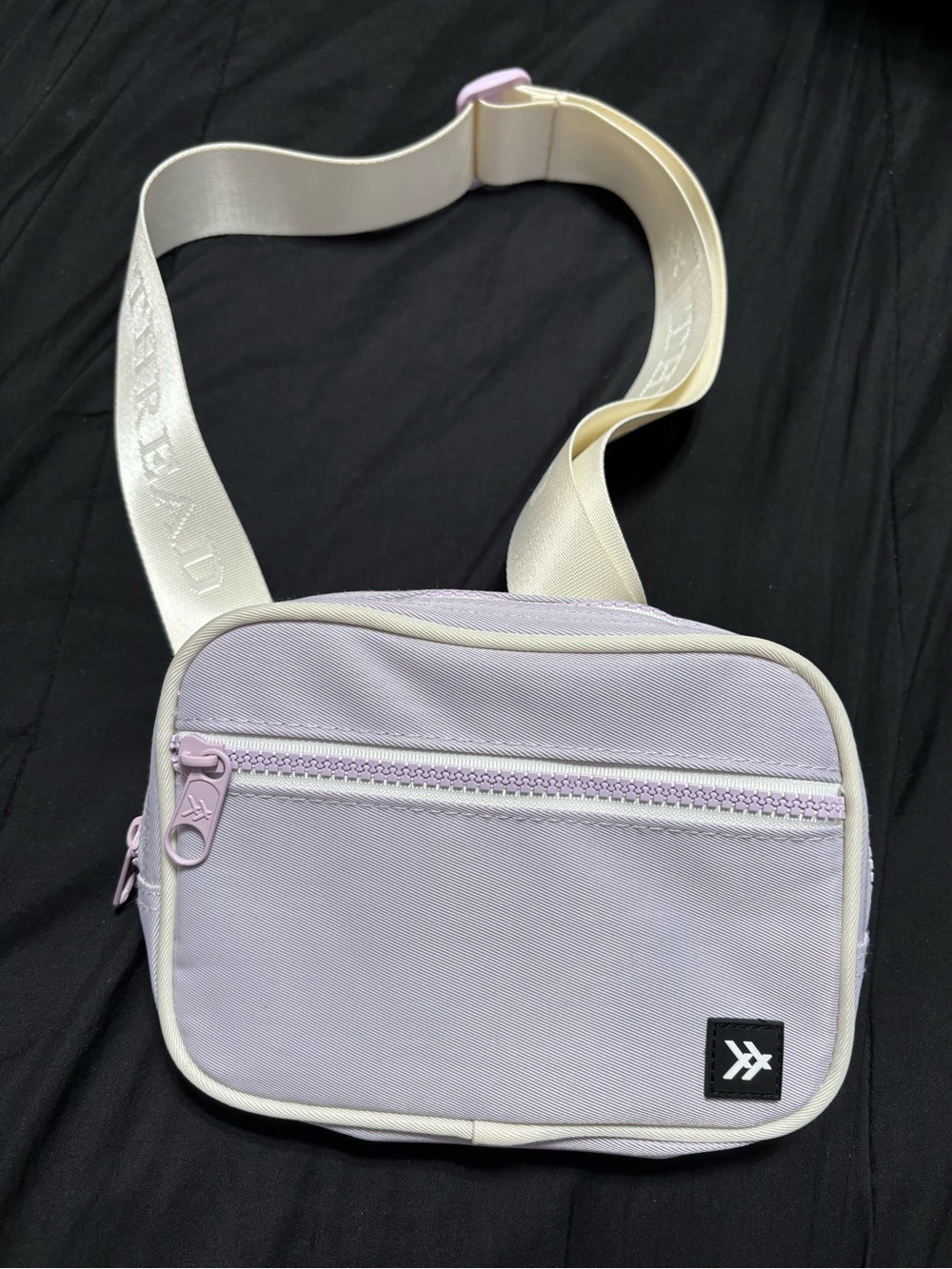 Thread Lavender Crossbody Bag with Ivory Strap